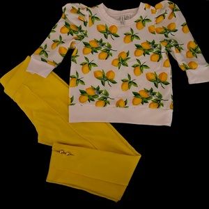 Janie and Jack girls 2 piece set